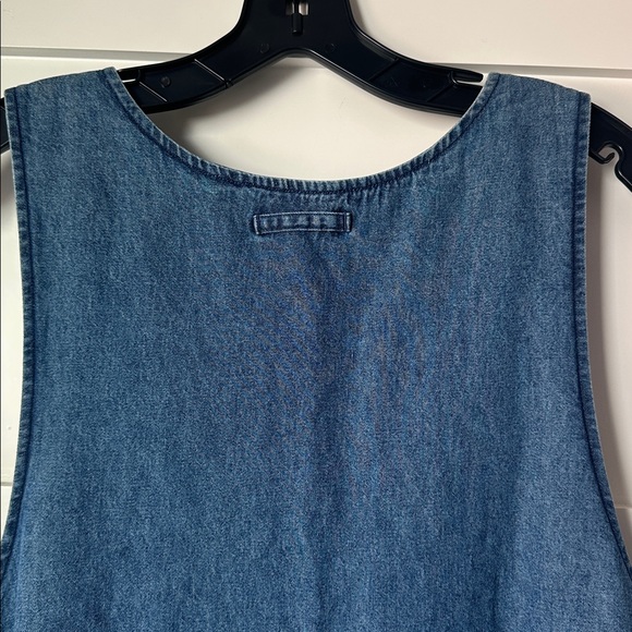 Karen Scott Blue Denim Midi Dress - Picture 7 of 8